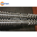 55/110 Barril de doble tornillo cónico para producción de PVC